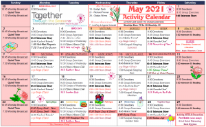 May Activity Calendar