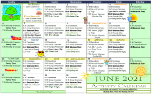 June Activity Calendar